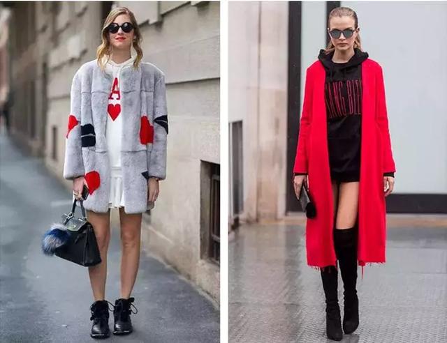 大衣+连衣裙，简单又时髦的冬季搭配法！