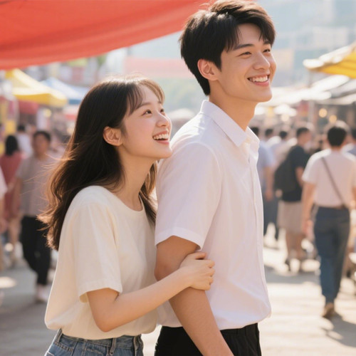 女生挽男生胳膊男生心理反应