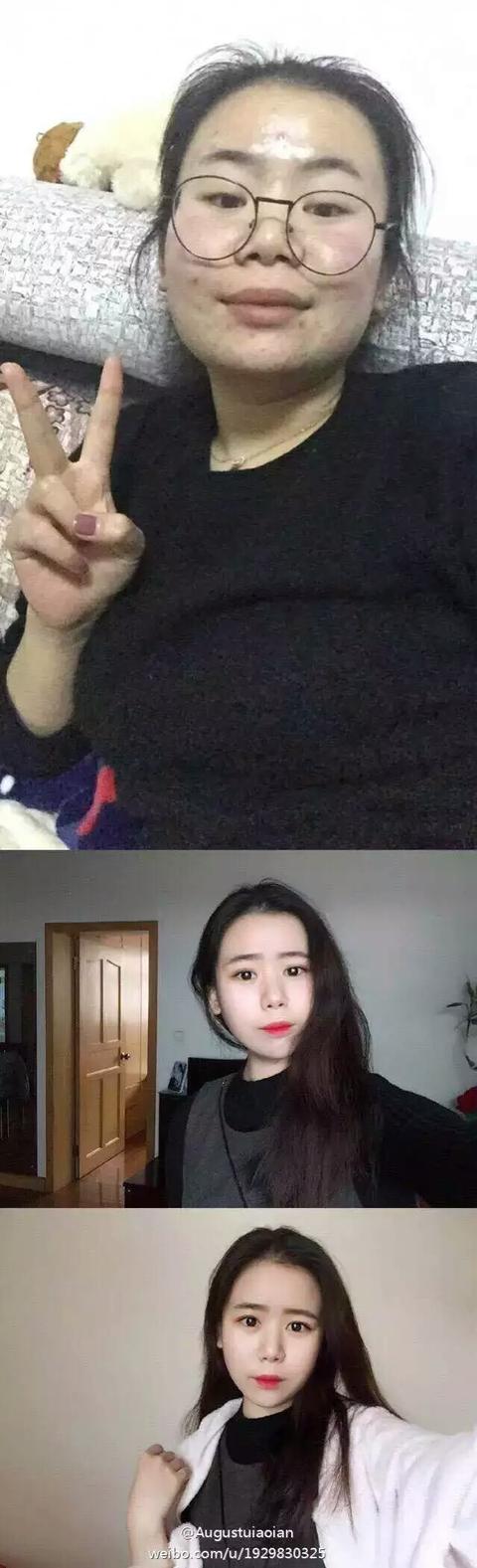 妆前一枝花，妆后吓哭妈