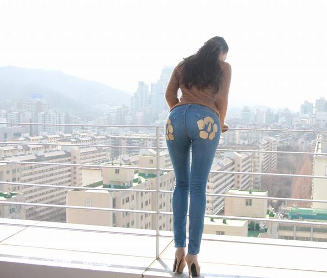 韩国街拍：瘦子们的牛仔裤