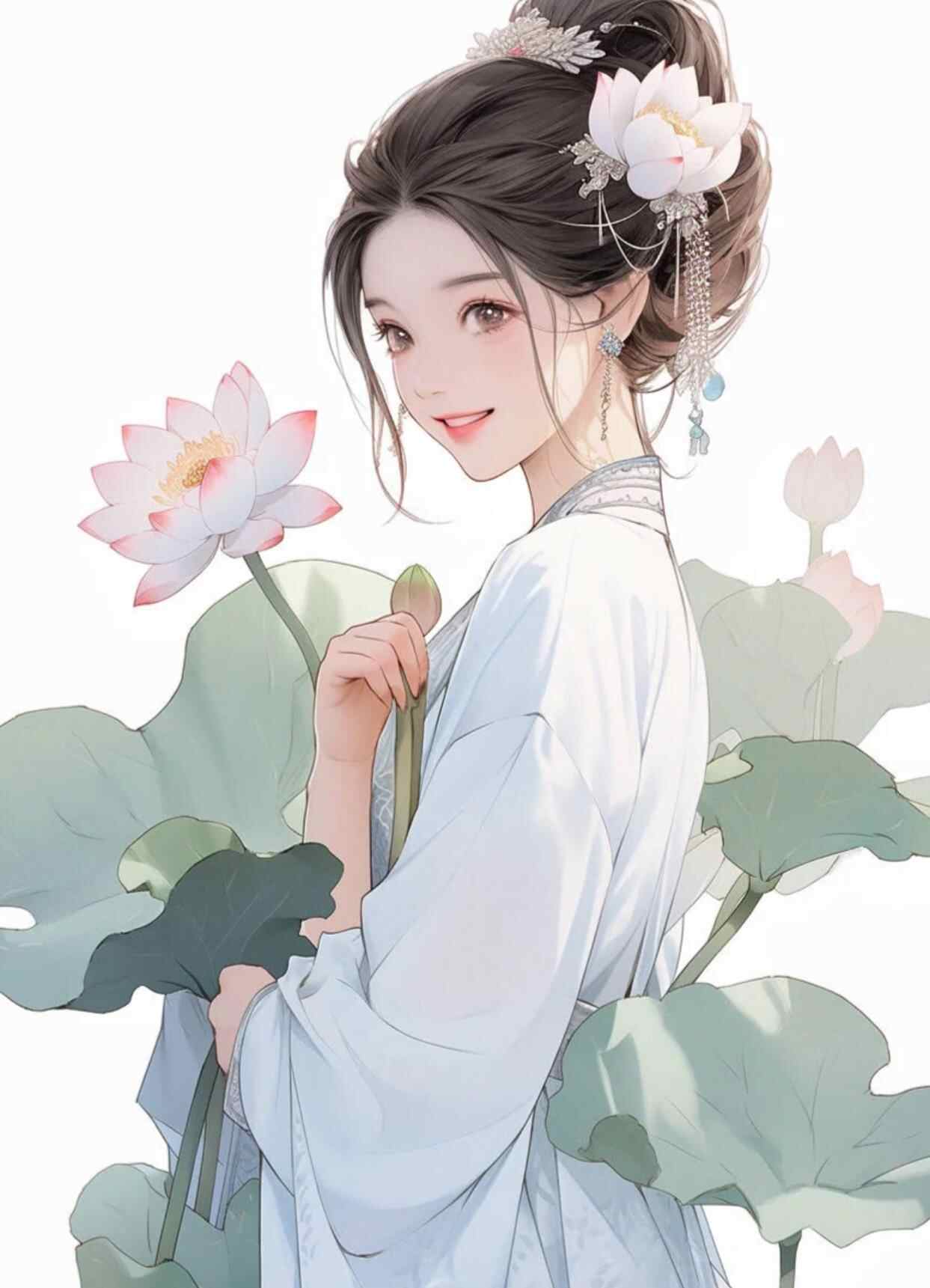 荷花型女性特点,荷花女人图片大全