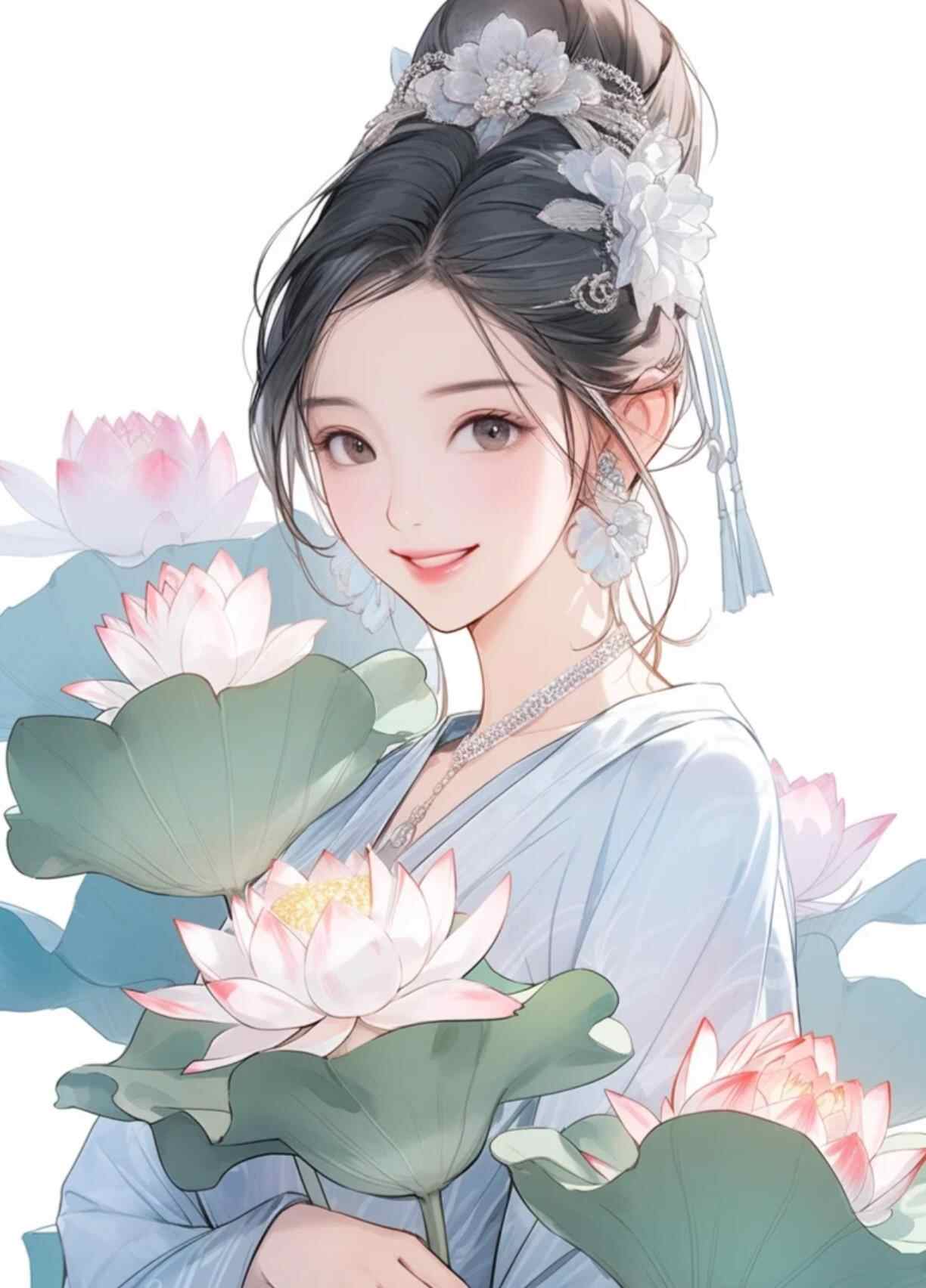 荷花型女性特点,荷花女人图片大全