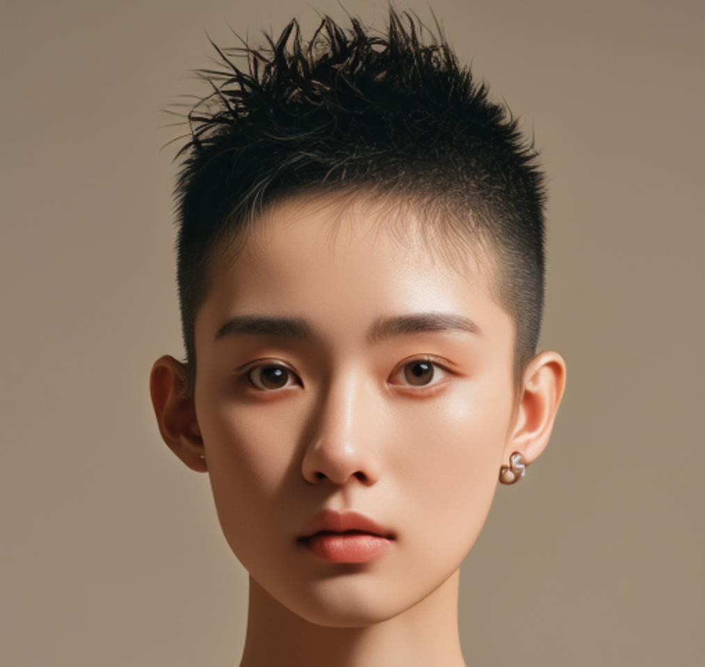 毛寸女生图片，毛寸女生发型