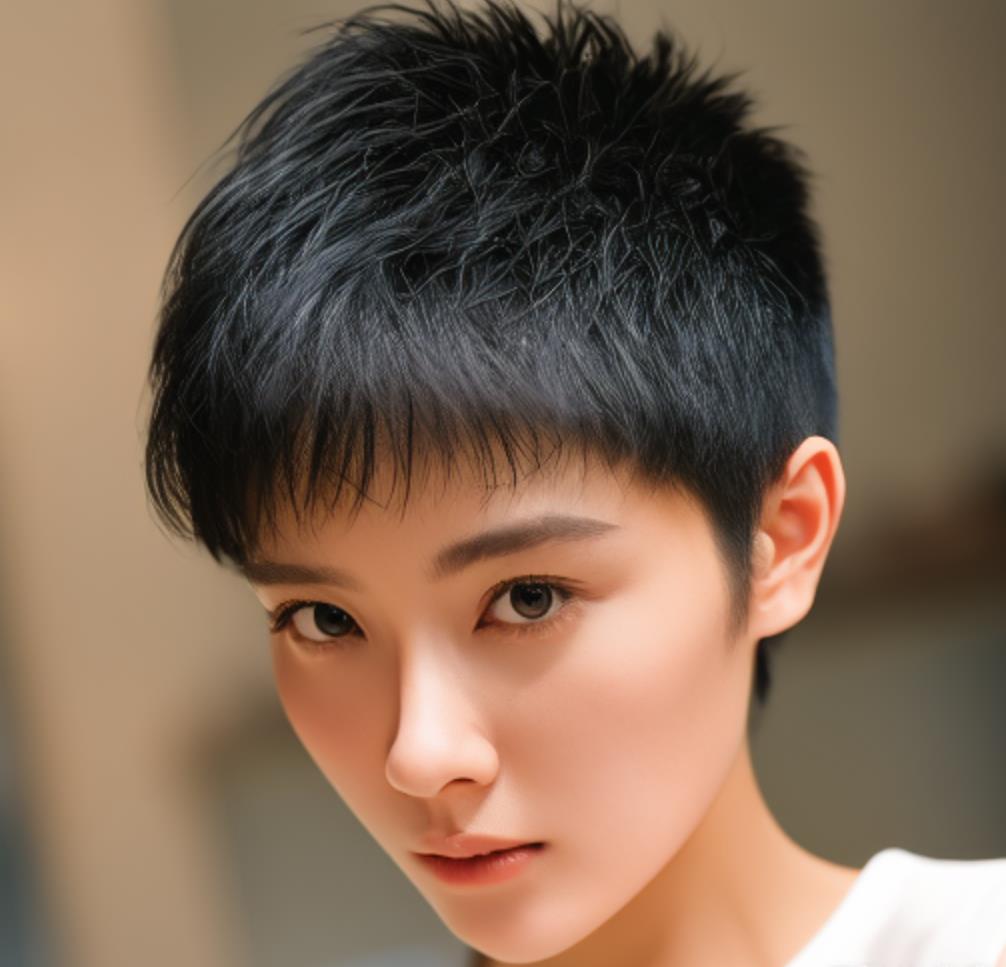 毛寸女生图片，毛寸女生发型