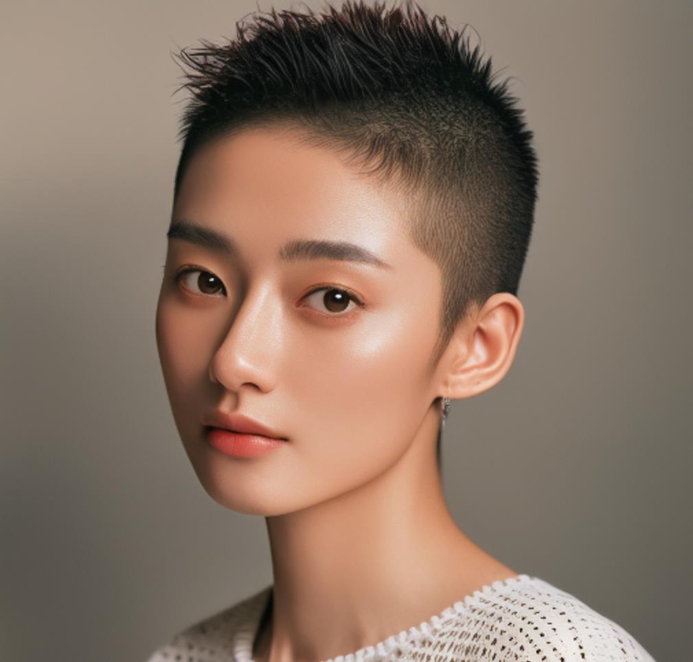 毛寸女生图片，毛寸女生发型