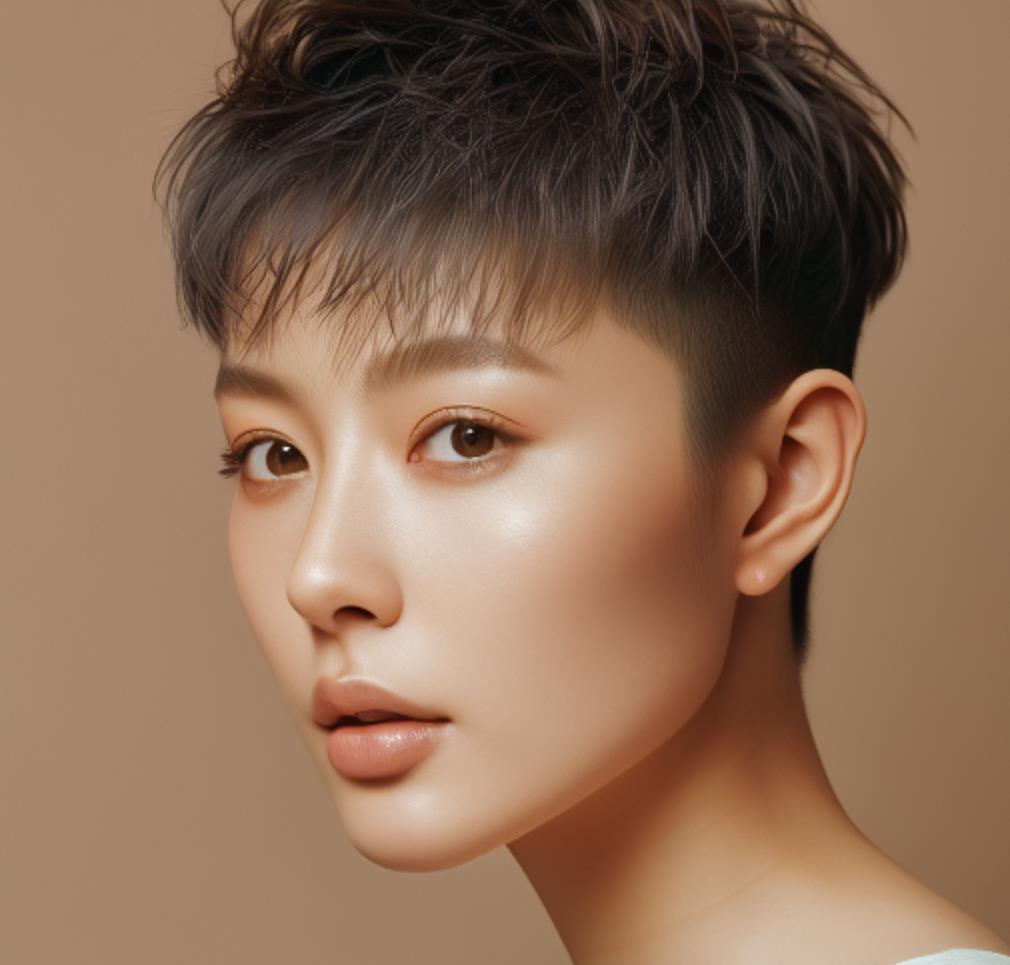 毛寸女生图片，毛寸女生发型