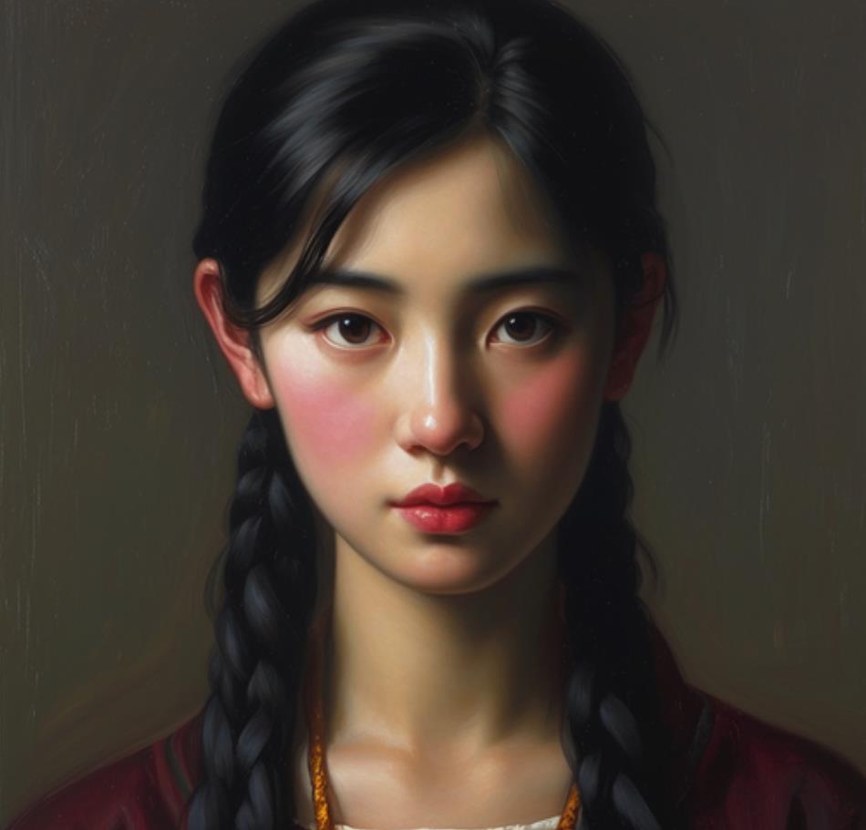 油画逼真高清人物