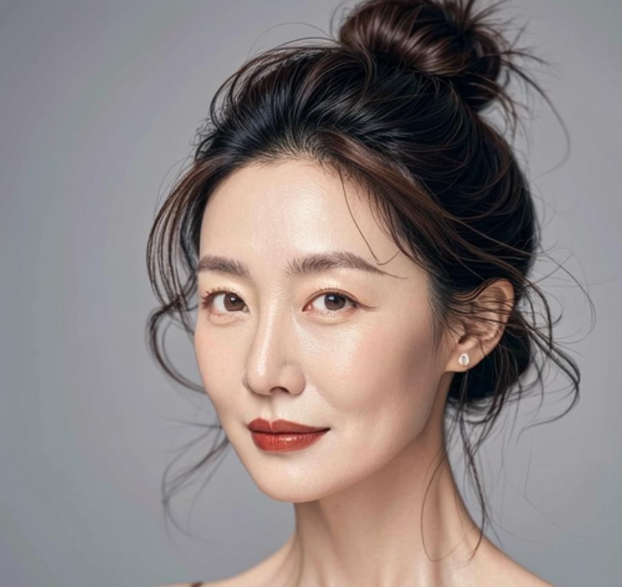 妈妈丸子头发型图片