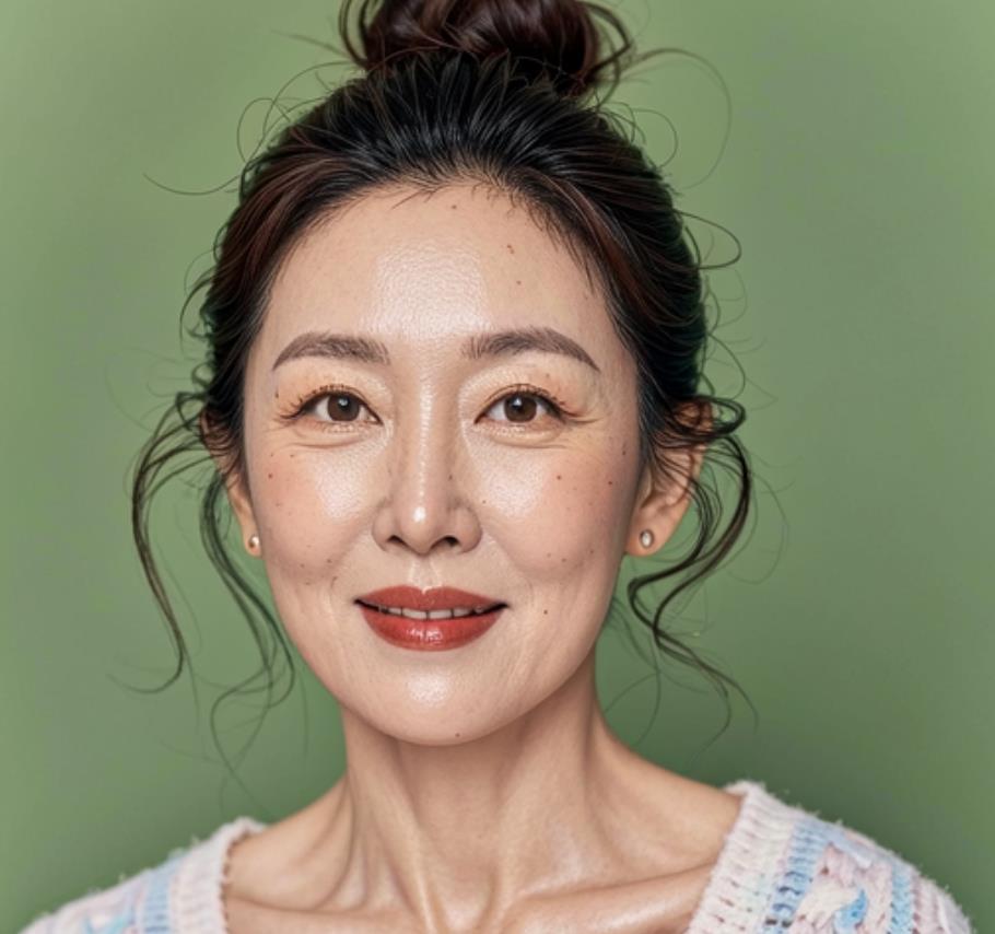 妈妈丸子头发型图片