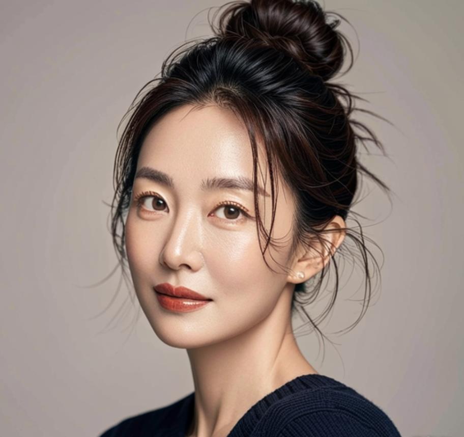 妈妈丸子头发型图片