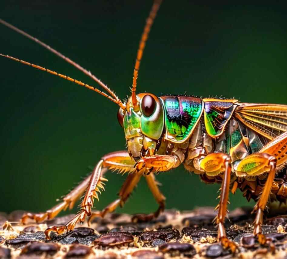 蟋蟀的耳朵长在哪里身体的什么部位,蟋蟀的眼睛长在哪里