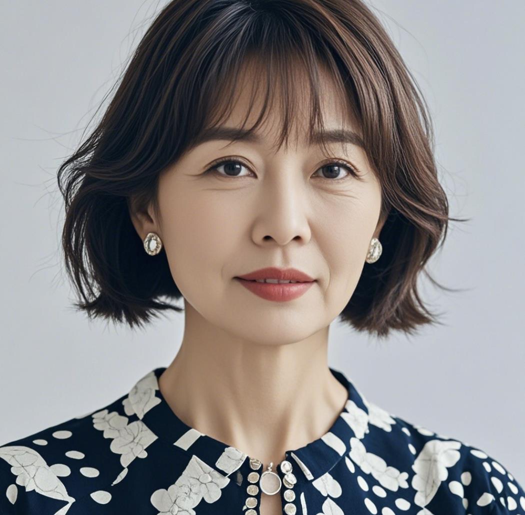 中年女人优雅短发发型