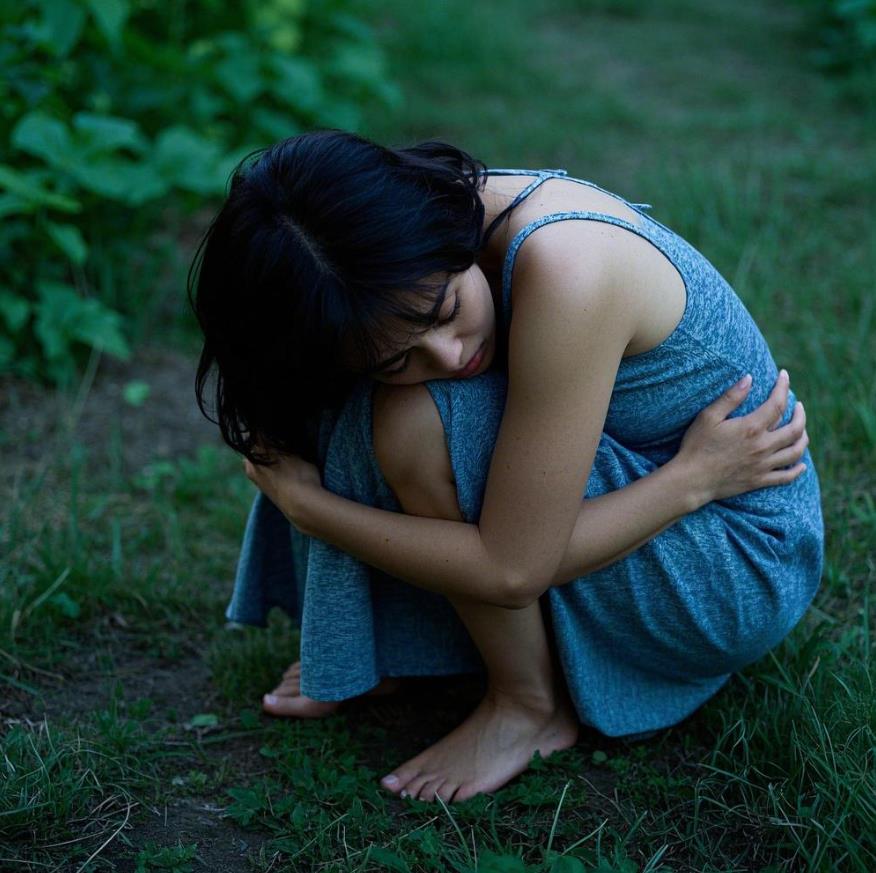 女人被抱就蹲下是躲避吗