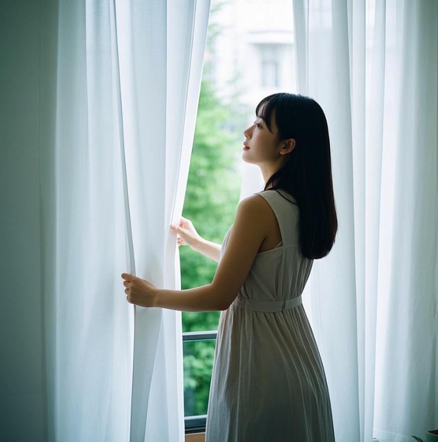 女人拉窗帘什么意思