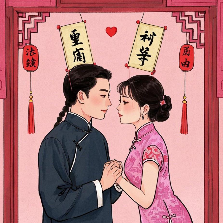 异性肉麻的对联