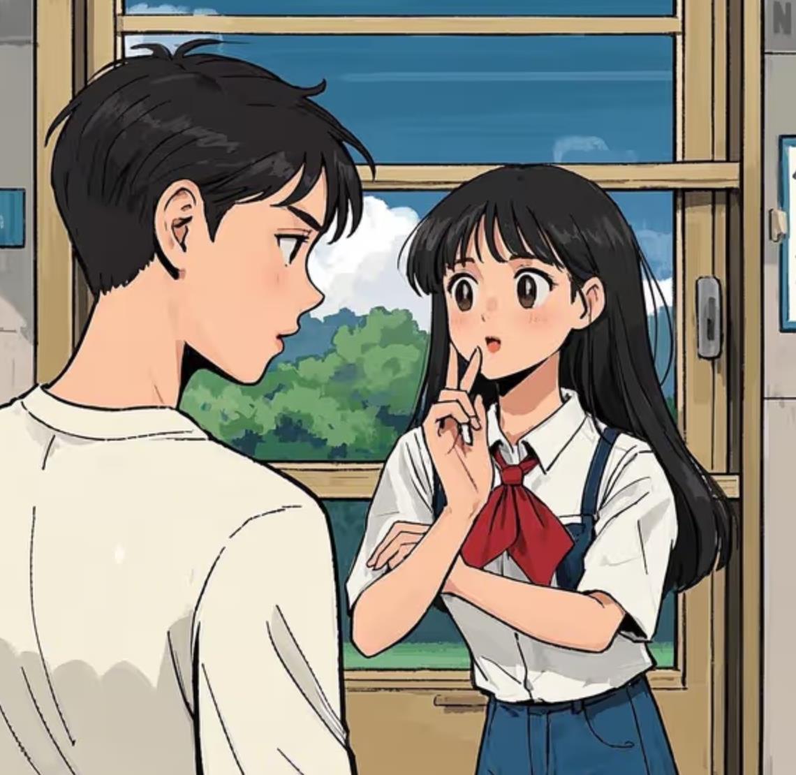 女生看见喜欢的男生真实反应