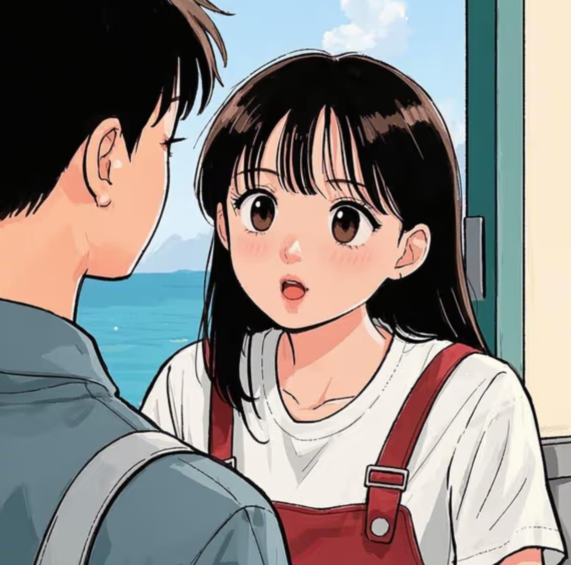 女生看见喜欢的男生真实反应