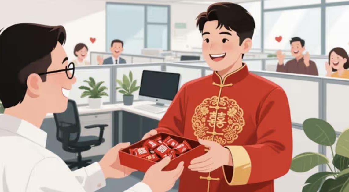 发喜糖给别人的时候说什么