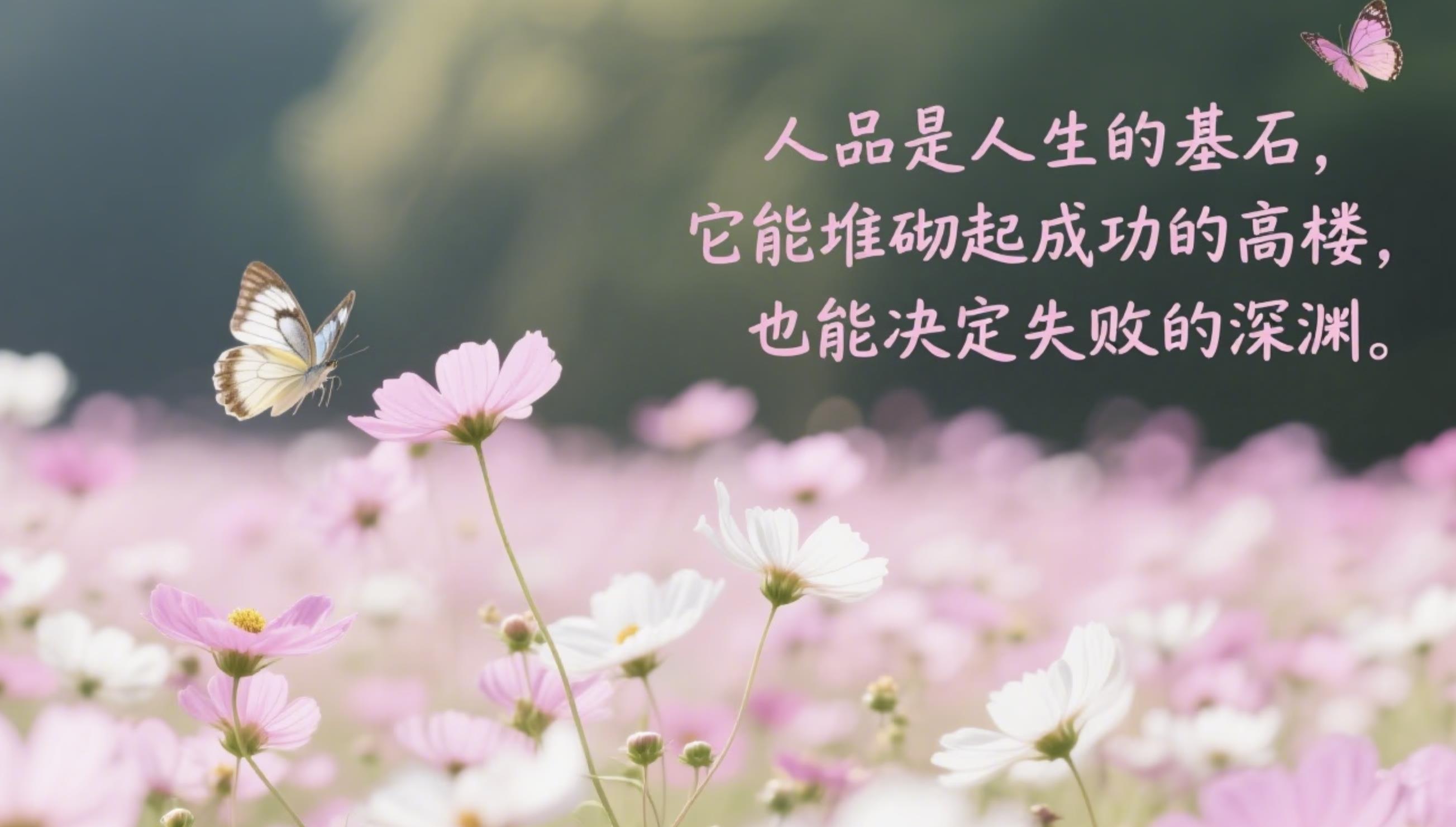 人品决定一切的经典句子