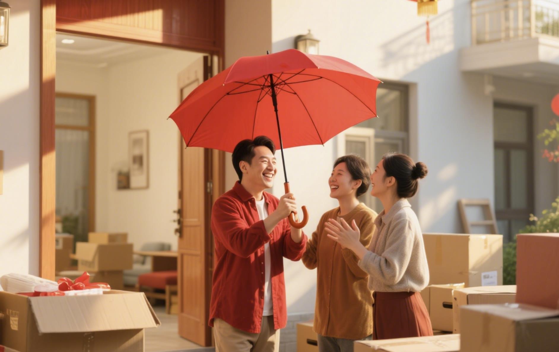 搬新家送红雨伞是什么意思