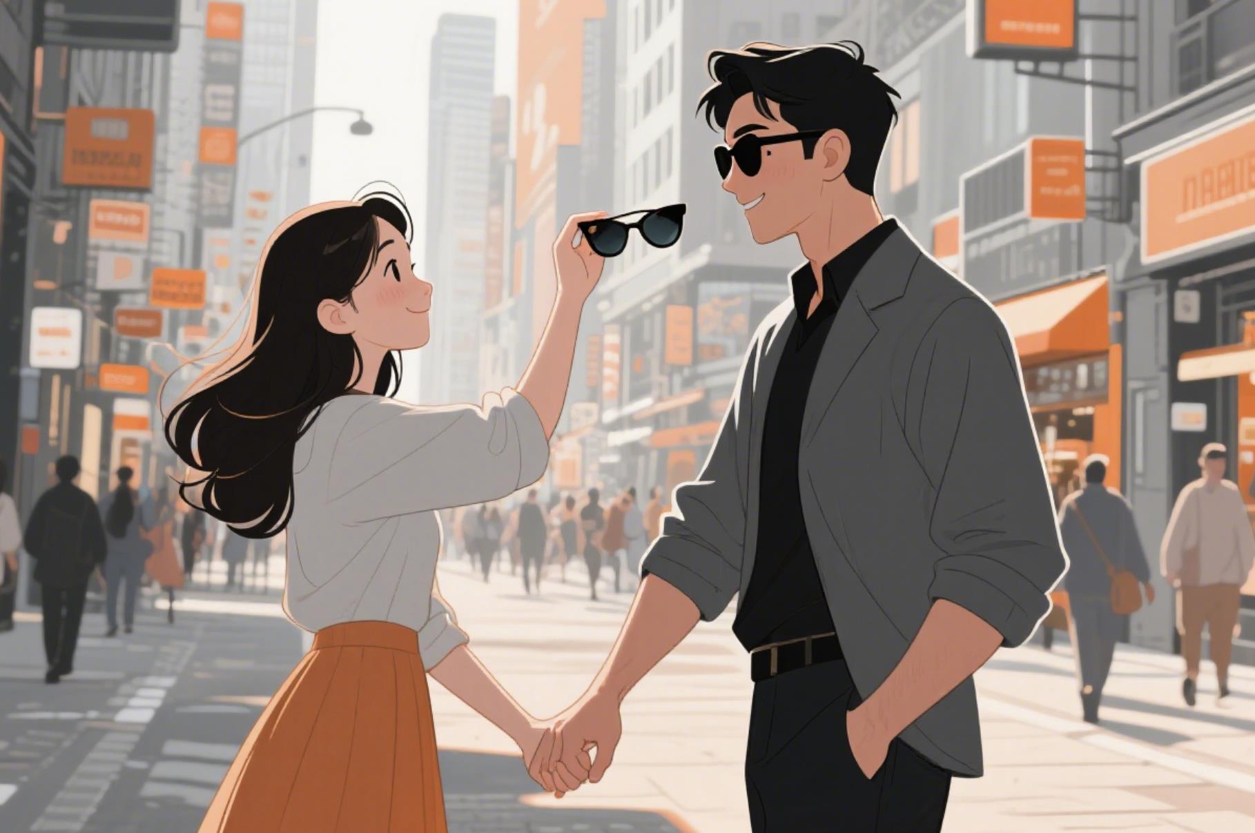 女朋友送男朋友墨镜代表什么